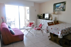 séjour donnant sur le balcon